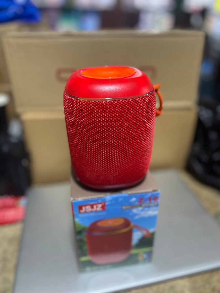 Enceinte Bluetooth Rouge Portable