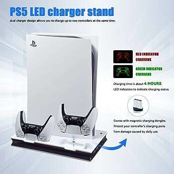 Station de charge PS5 LED