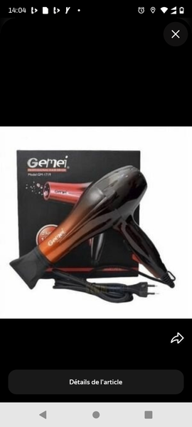 Sèche-cheveux puissant Gemei