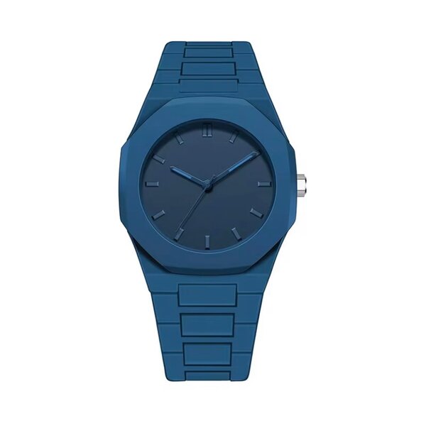 Montre unisexe bleue élégante