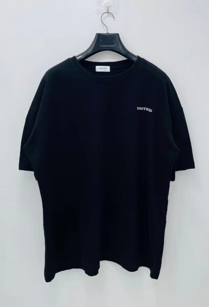 T-shirt noir unisexe