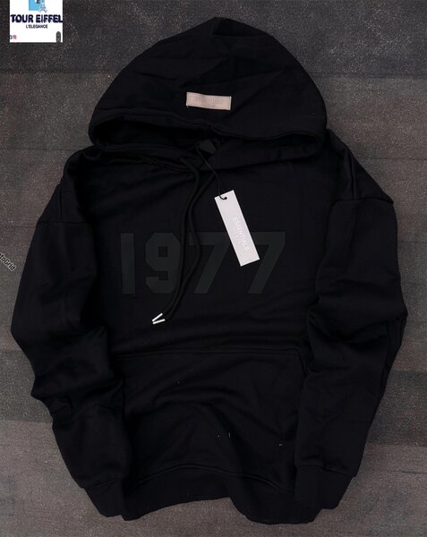 Sweat à capuche noir 1977