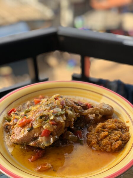 Alloco poulet sauté