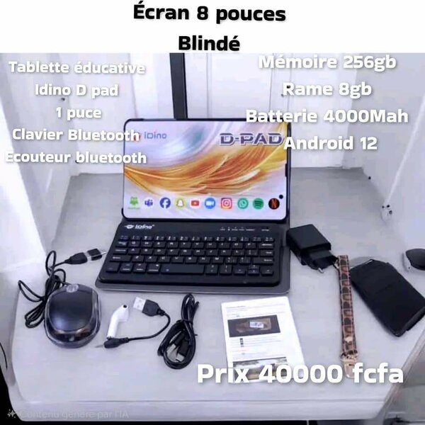 Tablette Idino D-Pad 8 pouces