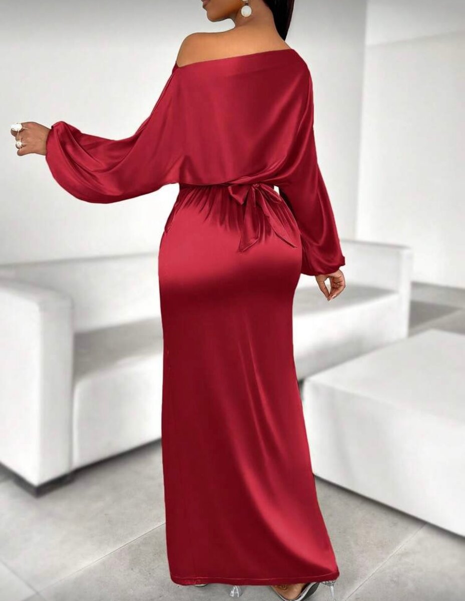 Robe élégante off-shoulder