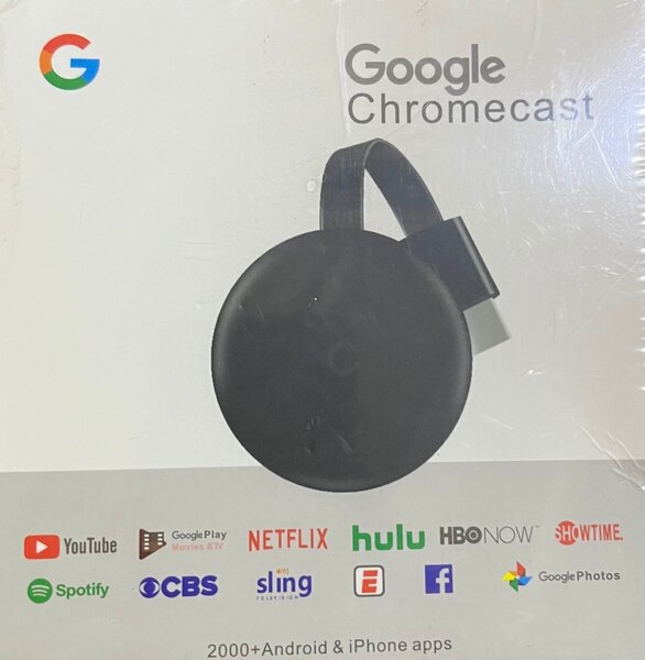 Chromecast 3ème Génération - Original - Avec Toutes Les Fonc