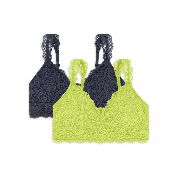 Wonder Nation Lace Convertible Bralette, 2-Pack, Sizes XS-XX