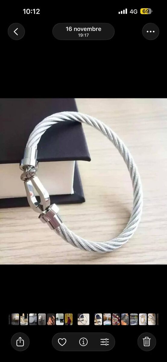 Bracelet câble élégance