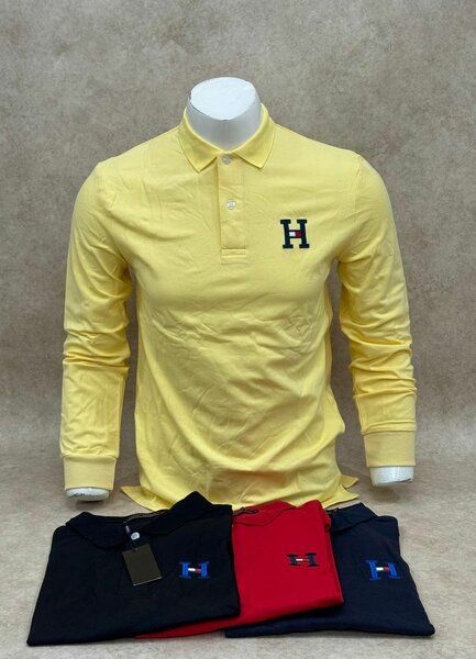 Polos homme manches longues