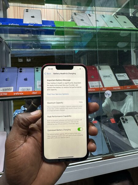 13 simple 128Go  Message écran