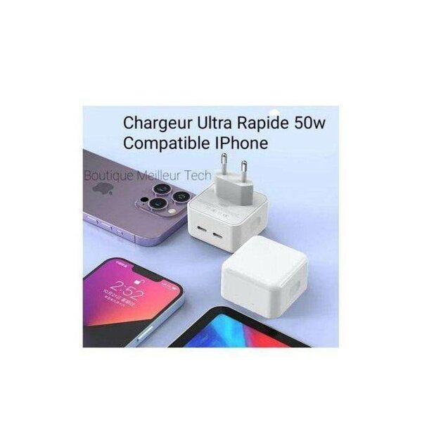 Chargeur rapide 50W iPhone
