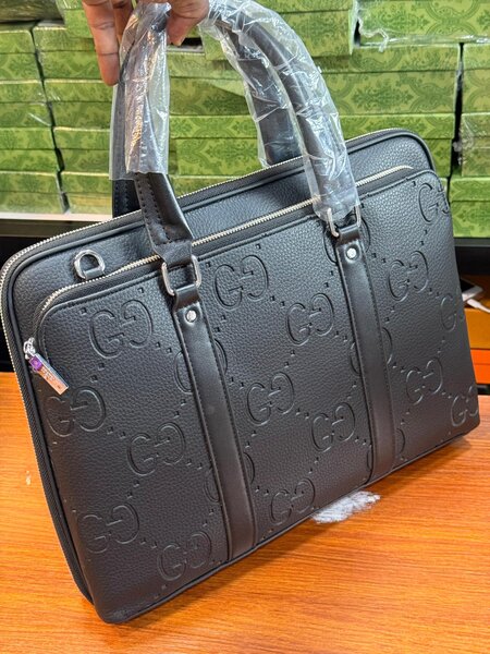 Sacoche de Luxe en Cuir Noir