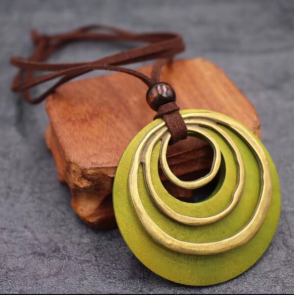 Collier pendentif bohème
