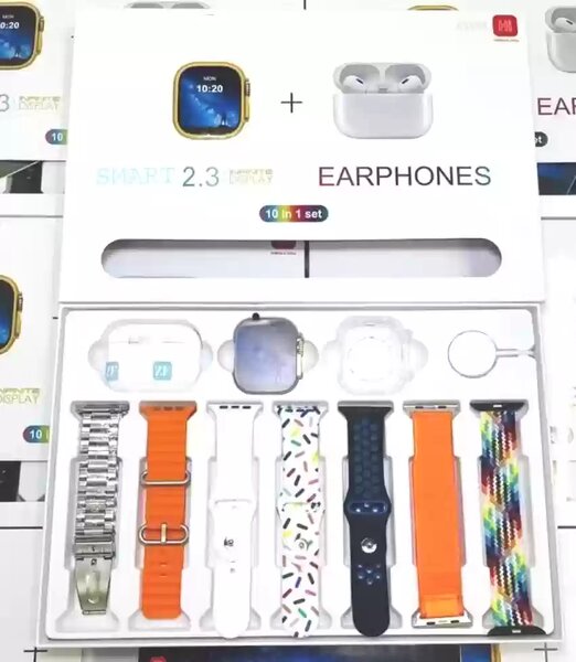 Smartwatch with AirPods and 7Straps