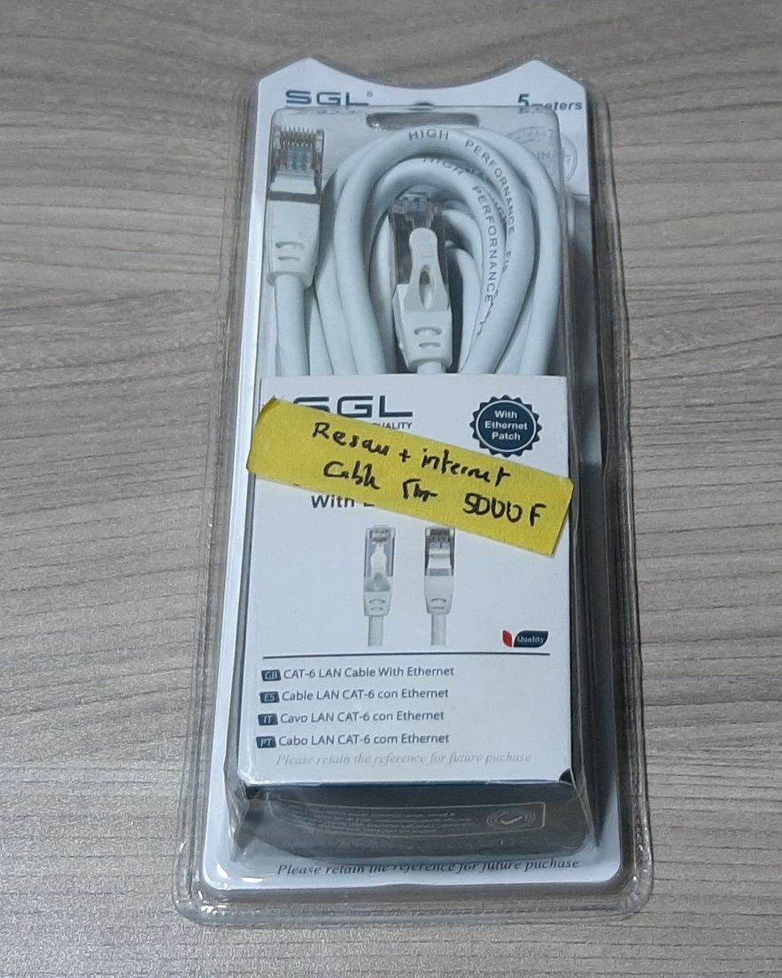 Câble Ethernet LAN CAT 6 5m