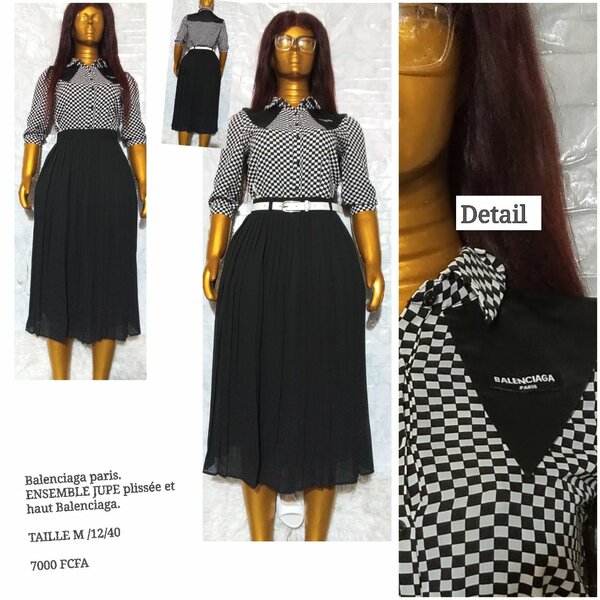 Ensemble jupe et chemise chic