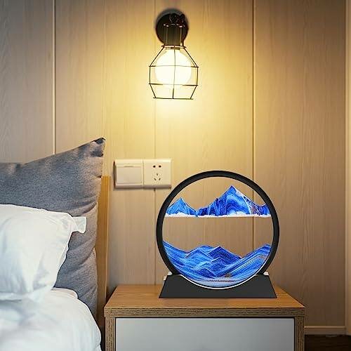 Cadre décoratif sable bleu