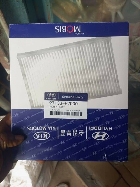 Patte boite, Filtre polle, air