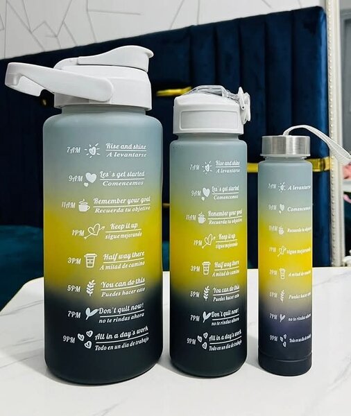 Gourdes d'hydratation graduées