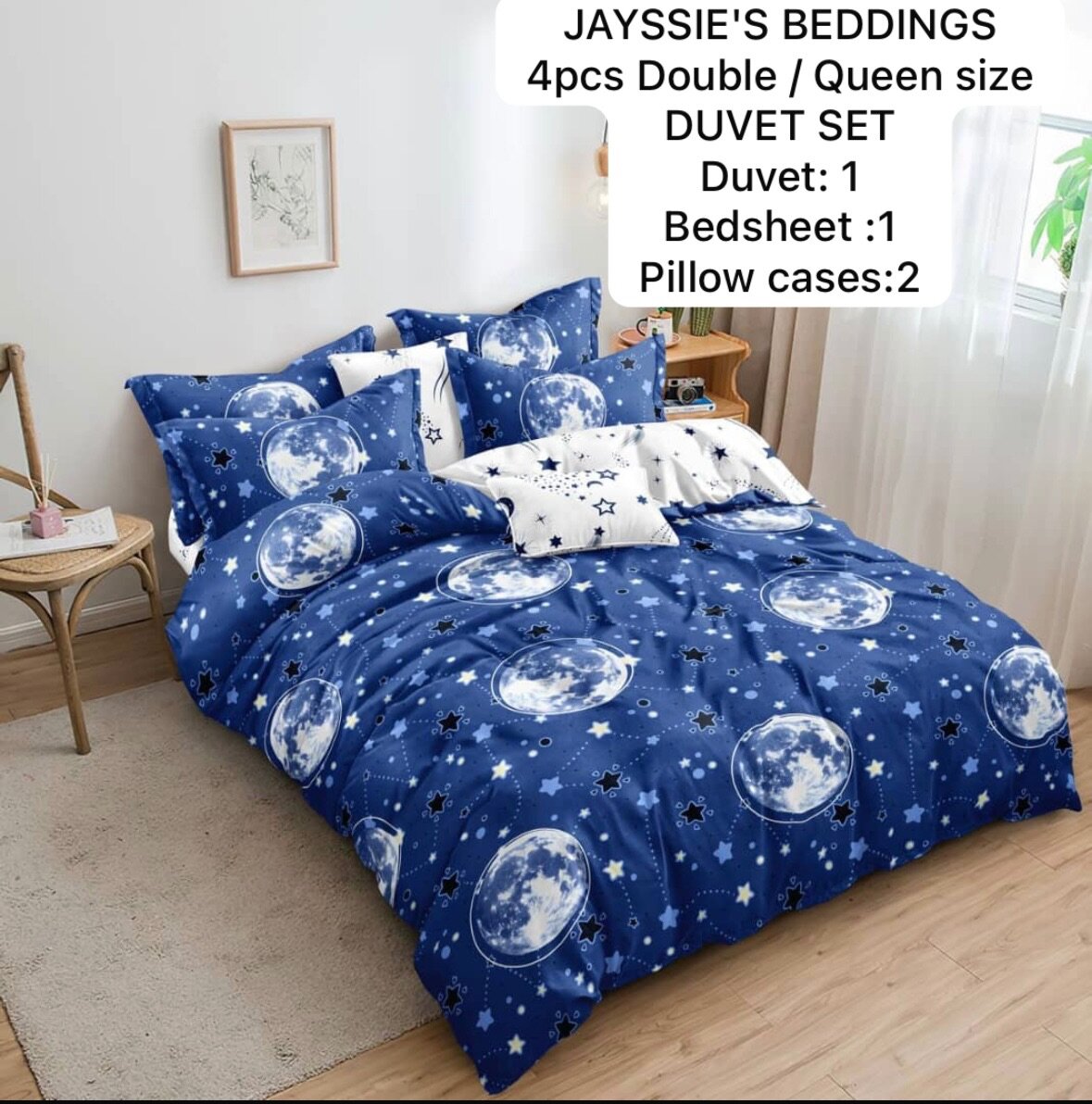 4pcs Queensize Duvet set
