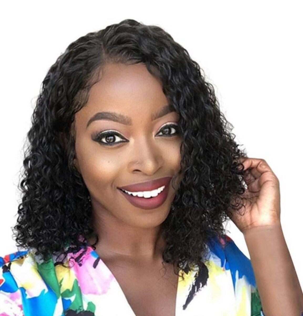 Ladies Small Volume High Temperature Silk Chemical Fiber Wig