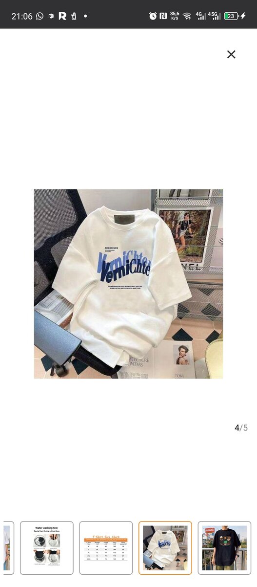 T-shirt oversized imprimé