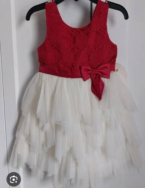 Robe de Fête Enfant Rouge