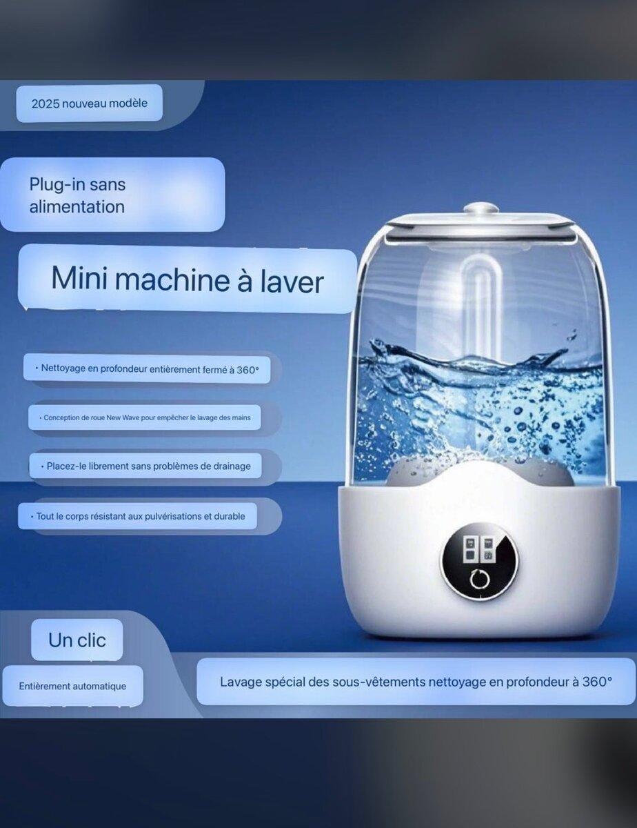 Mini machine à laver portable