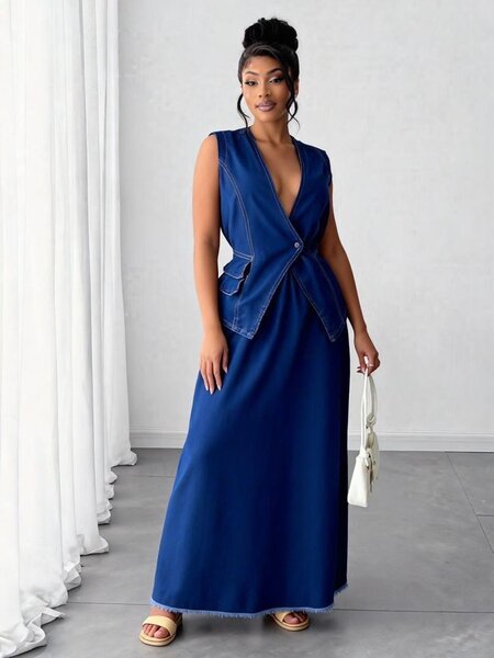 Ensemble en denim chic