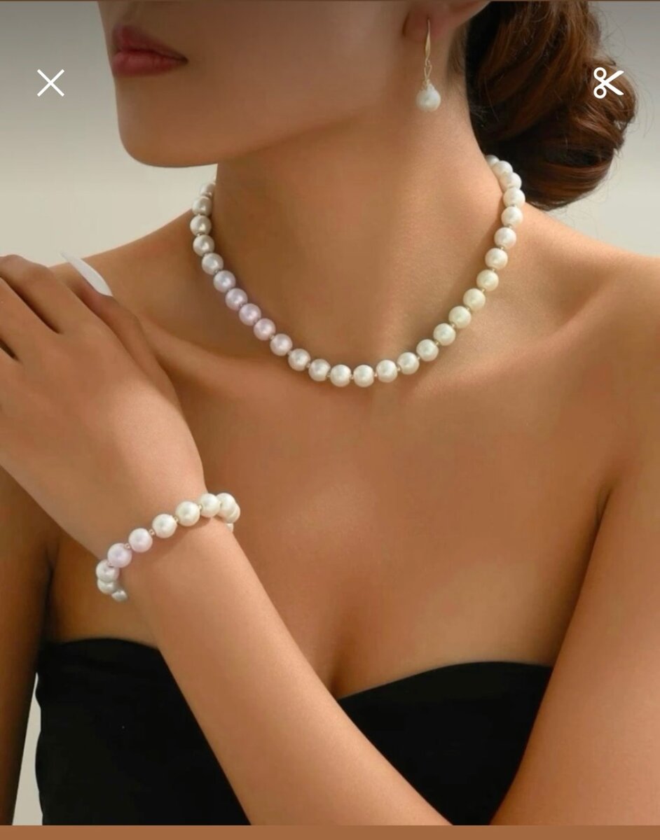 Set de bijoux en perles élégantes