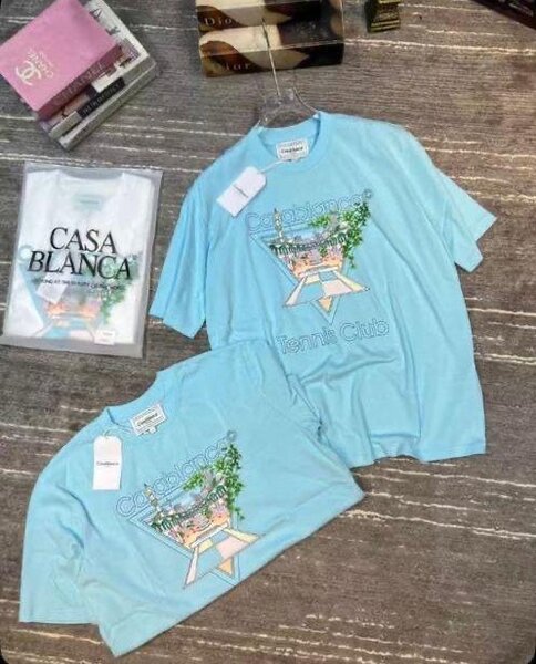 T-shirt bleu CASA BLANCA