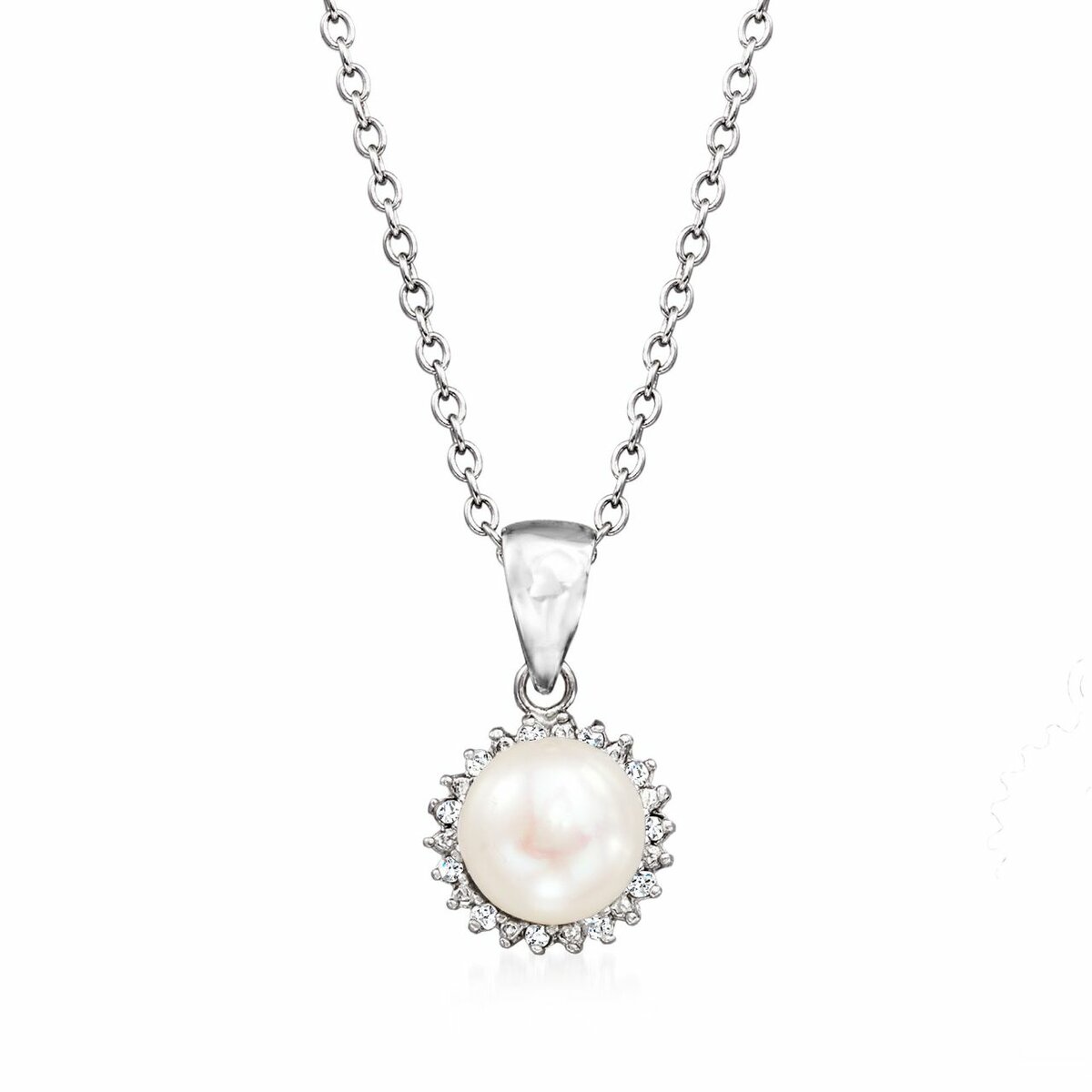 Pearl Stone chain pendant