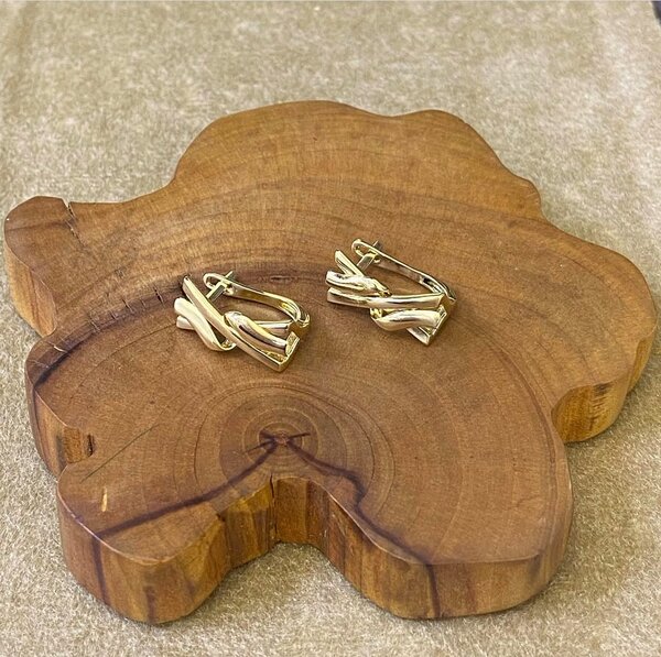 Серьги в желтом золоте 585