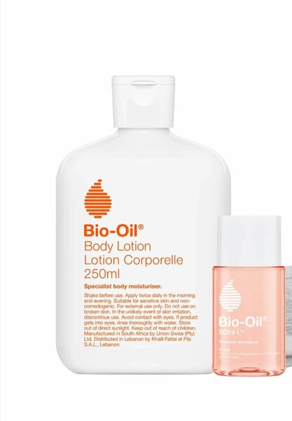Bio-Oil body lotion and oil