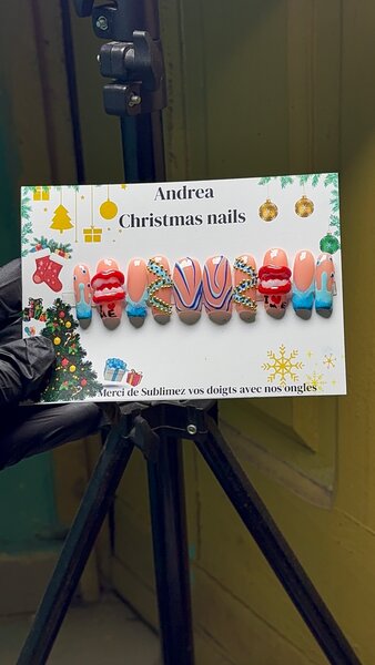 Ongles de Noël uniques