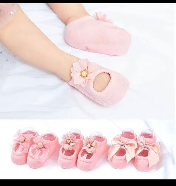 Chaussons Bébé Mignons Fleurs