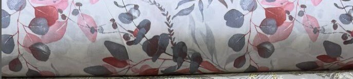 Рулон красивой узорчатой ткани Ранфорс