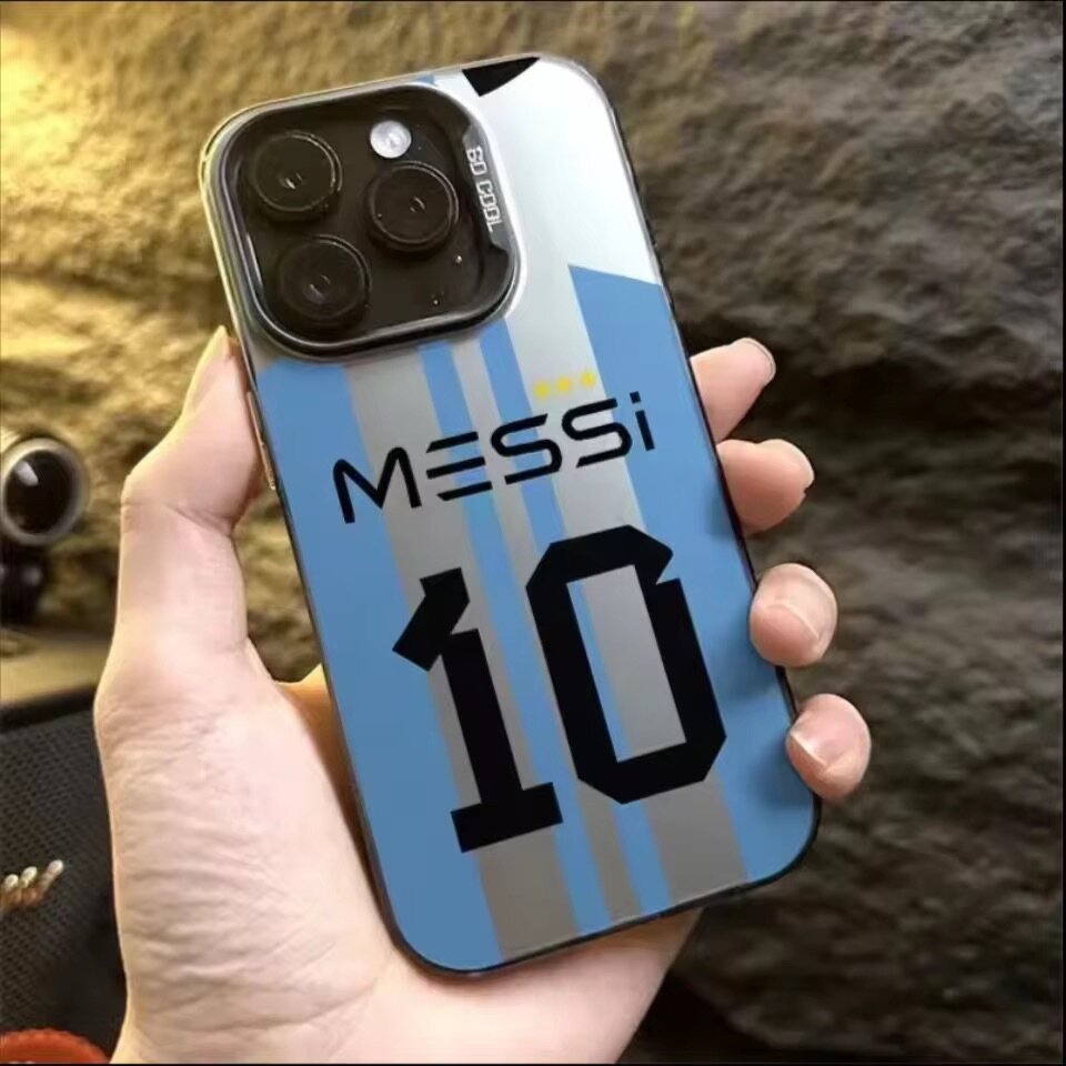 Coque IPhone chromé football MESSI 10