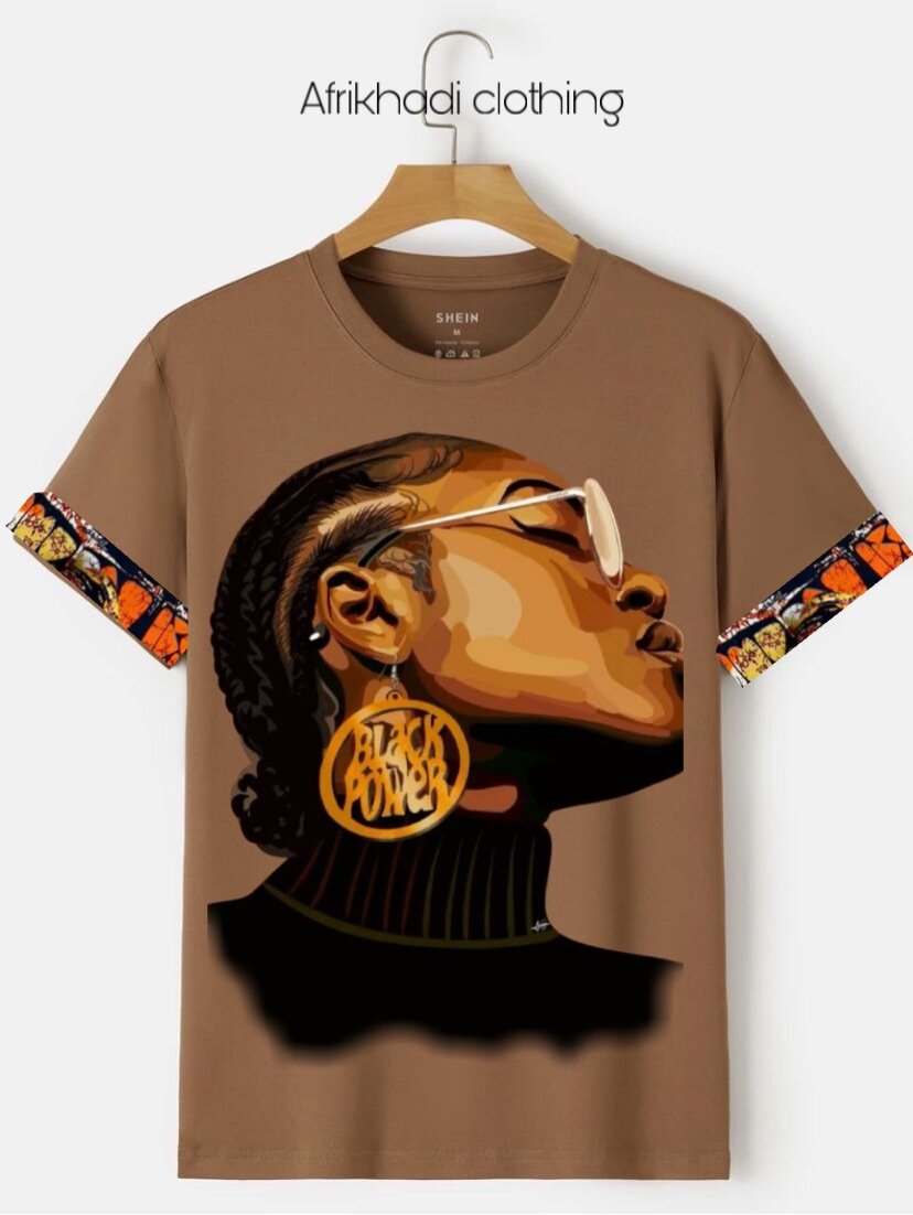 Afrikhadi T-shirts with artwork