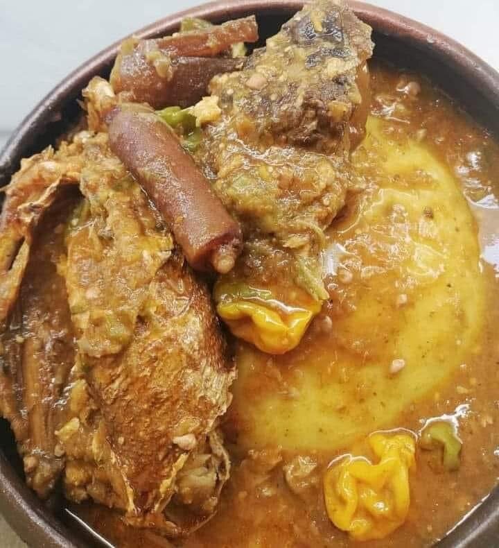Foutou sauce gbouagbauossou