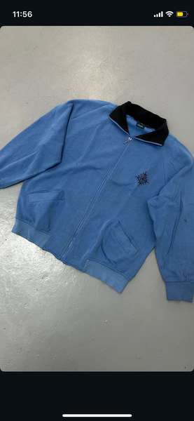 Veste bleue vintage casual