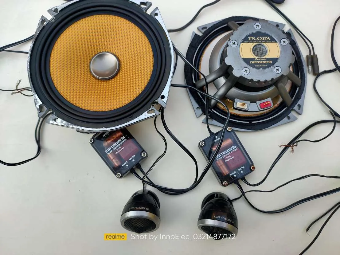 Pioneer Carrozzeria 2-Way Component Speaker TS-C07A 180 Watt Max 6.5 Inch Used Door Speakers
