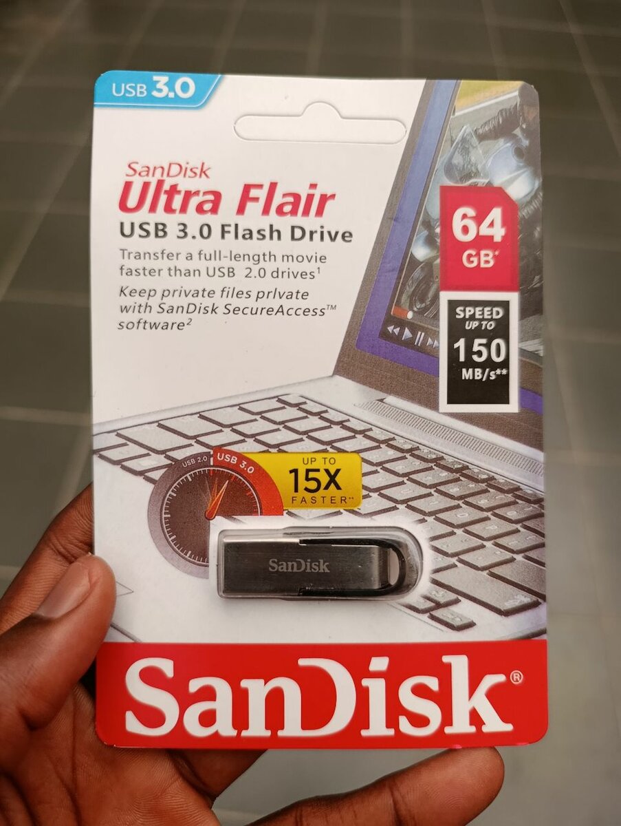 Clé USB SanDisk Ultra Flair 64GB