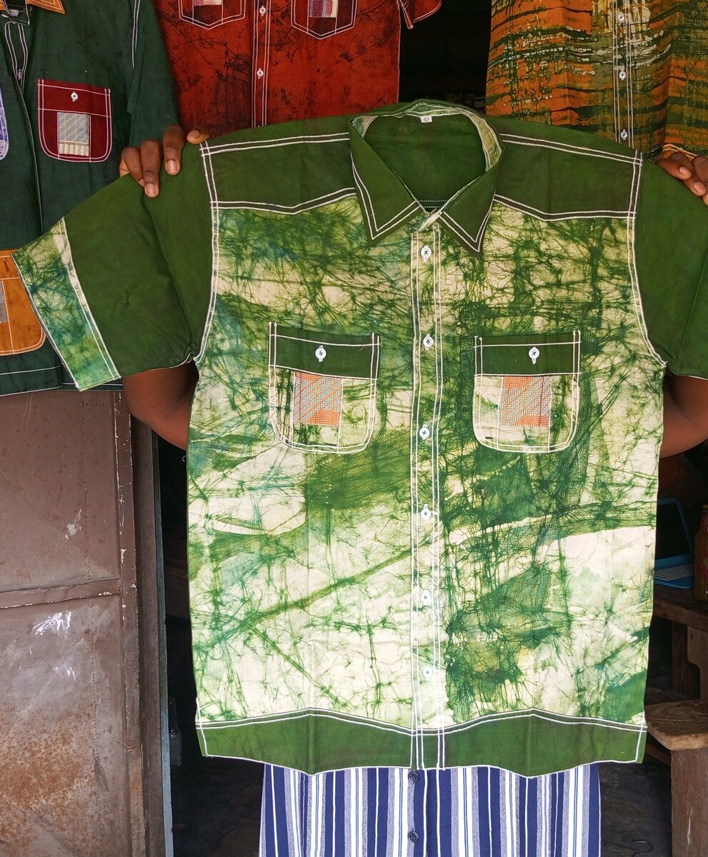 Chemise en coton tie-dye élégante