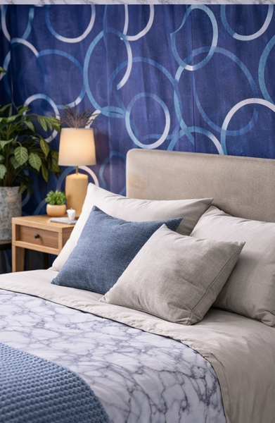 Papiers peints modernes bleus