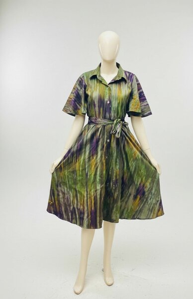 Robe Chemisier Décor Tie-Dye