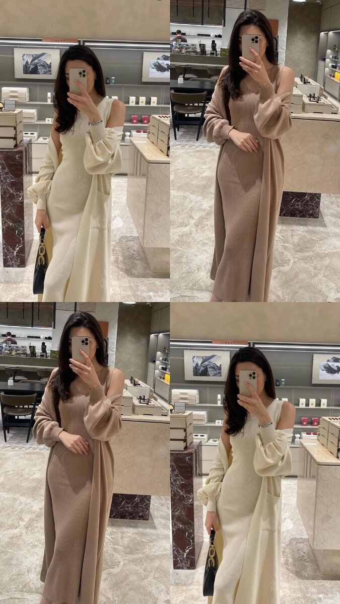 Двойка.Платье с кардиганом