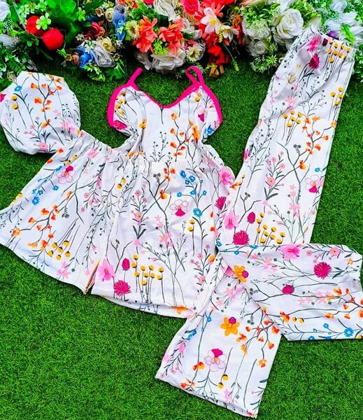 Pyjama Set Été Fleurs