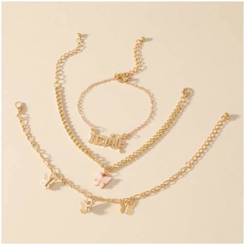 Anklet Bracelet Set Women Anklet Bracelet Leg Chain Gold Jew