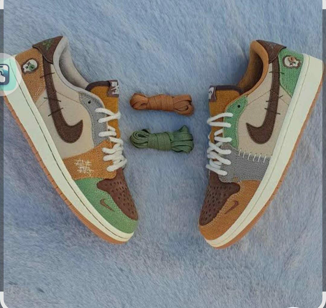 Sneakers en cuir colorés